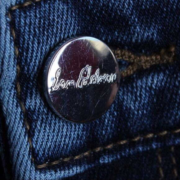 SAM EDELMAN The Mary Jane Embroidered Jeans High Rise, Cropped Women's Size 4 - Picture 10 of 11